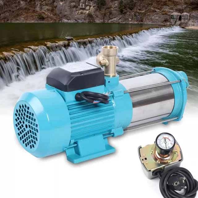 1300W Centrifugal Booster Water Pump Garden Pump w/ Pressure Switch 9.8bar 220V