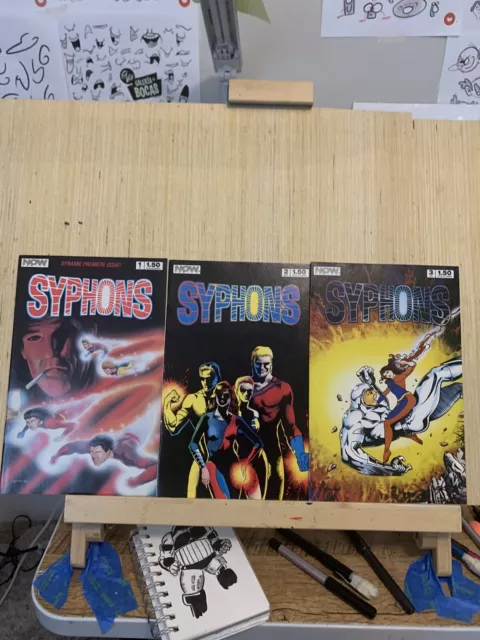 Syphons 1986 NOW Comics 7 issue lot # 1-7 Complete Series Run VF/VF+ 8.0/8.5