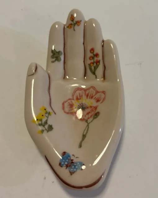 Nathalie Let’s Paris Clin-D’Oeil Floral & Butterfly Hand Trinket Dish