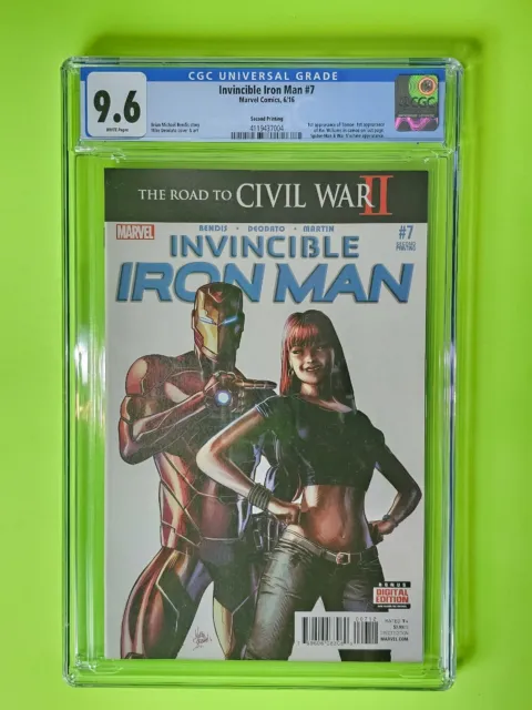 Invincible Iron Man #7 Htf 2Nd Print Cgc 9.6