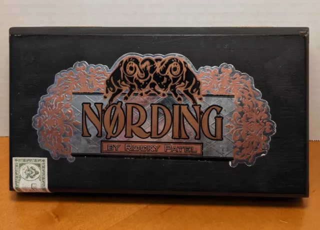 Nording by Rocky Patel Toro Grande Handmade in Honduras Cigar Box 10 x 7 x 2 in