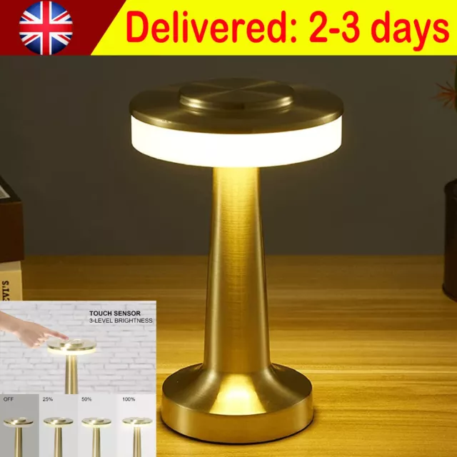 Modern LED Table Desk Lamp Rechargeable Dimmable Bar Touch Night Light ​Cordless