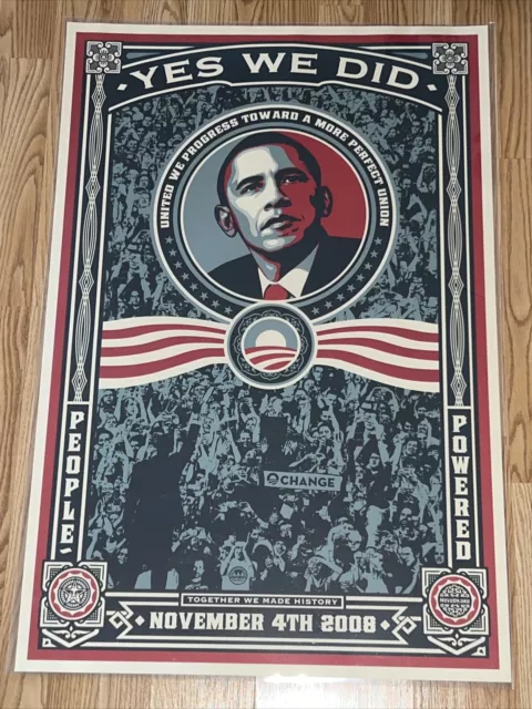 President Barack Obama Shepard Fairey Obey Giant Original Print Poster