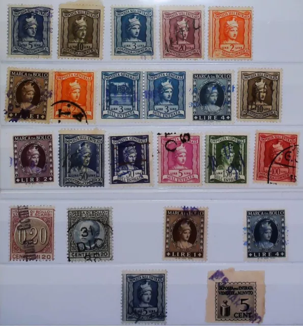 Italy Revenue Stamps 20535