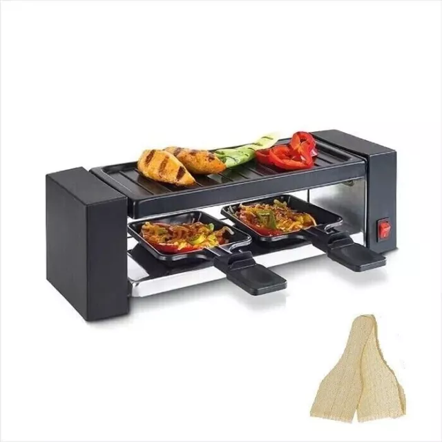 CONTINENTAL EDISON CERFG86B Appareil à raclette et fondue 8 personnes -  Noir - Cdiscount Electroménager