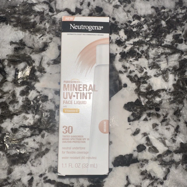 Neutrogena Purescreen+ Mineral UV Tint Face Liquid Medium NEW