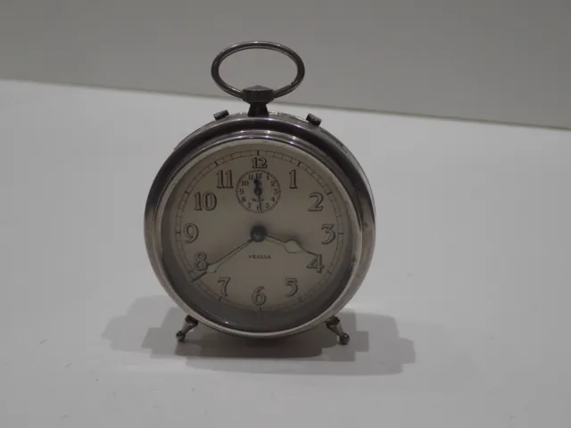 Orologio Da Tavolo  Sveglia Vintage D'epoca Antico Veglia (S3)