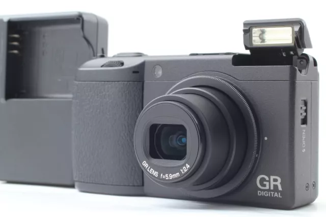 [MINT] ｗ/SD Card 1636 shot RICOH GR DIGITAL II 10.1MP Black From JAPAN