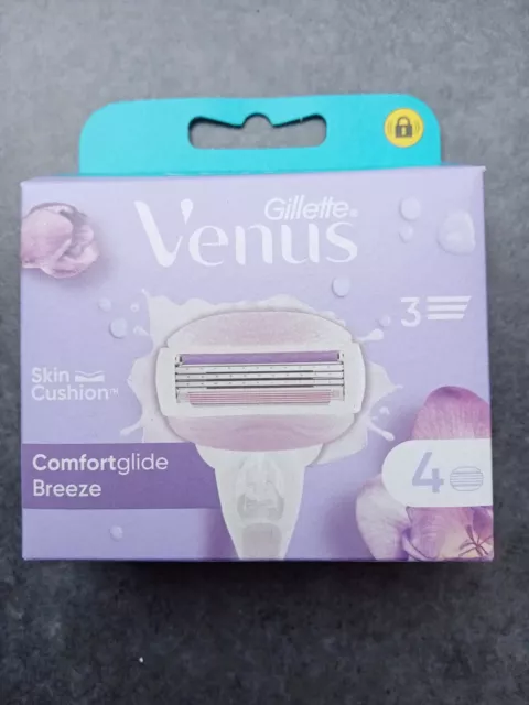 Pack 4 Lames rasoir Gillette VENUS "Comfortglide Breeze" NEUF