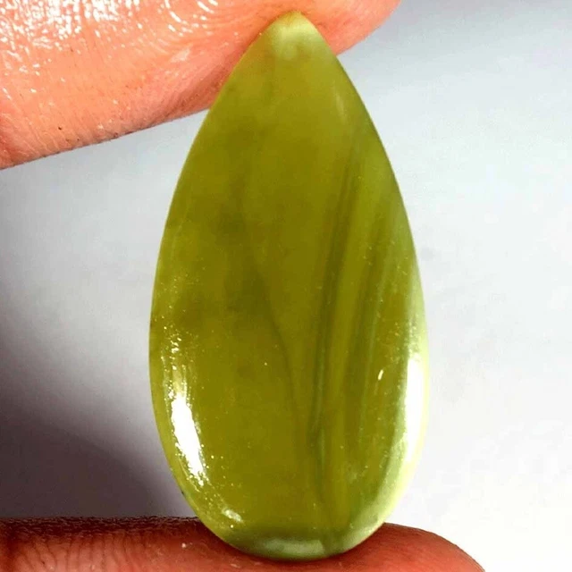 Natural Imperial Jasper Loose Gemstone Pear Cabochon Africa 9.00 Cts 15x30x2mm