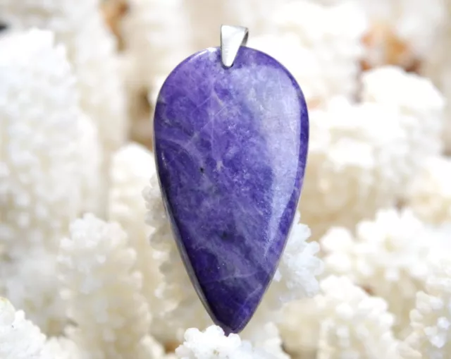 Sugilite 56.4 carats - pendentif cabochon pierre naturelle - Afrique du Sud