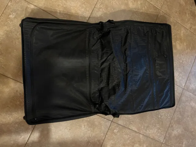 TUMI Alpha Ballistic Bi-Fold Long Wheel Garment Bag Luggage Black Carry-on 3