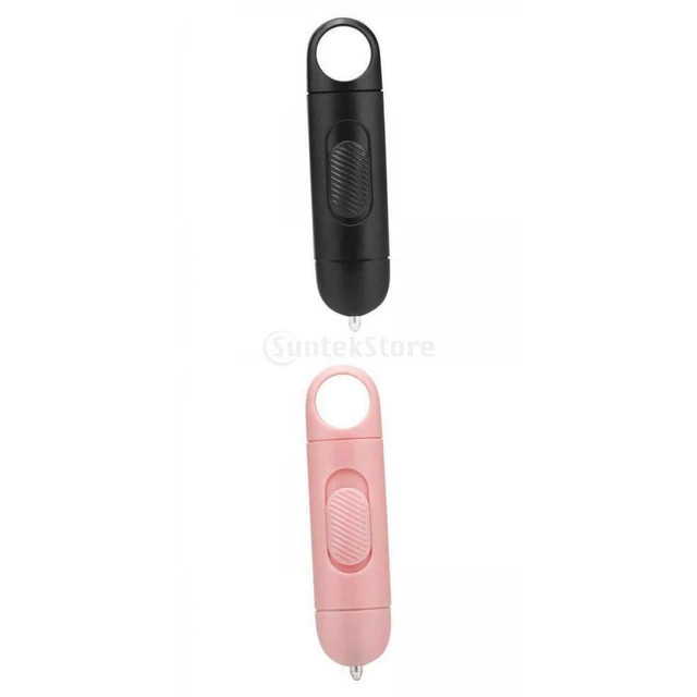 2x Mini No Touch Strumento Apriporta Chiave Sanitaria Sicura Rosa Nero