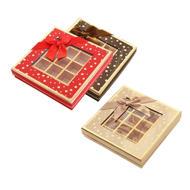 Chocolate Box 25 Grids Valentines Day Gift for Family Members Party Supplies