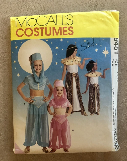 MCCALL’S SEWING PATTERN Little Girl Genie Cleopatra Costume 9451