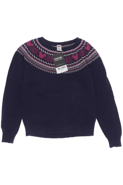 Felpa con cappuccio Uniqlo pullover ragazza taglia EU 122 cotone marino... #79kjnq2