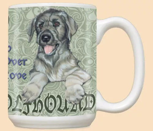 Irish Wolfhound Ceramic Coffee Mug Tea Cup 15 oz