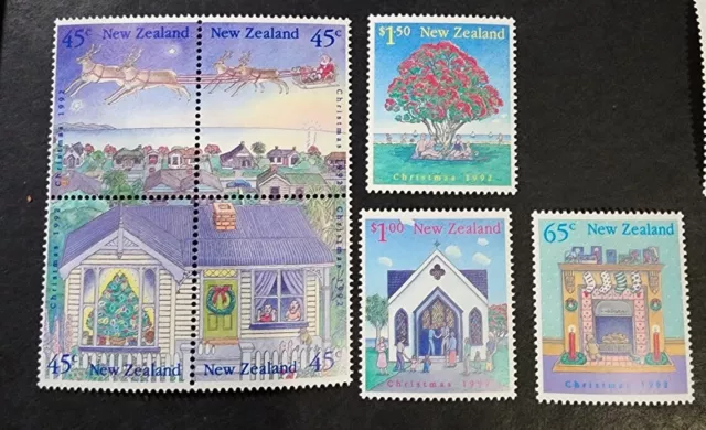 N. Zealand  1992 Christmas Set   MUH  E15