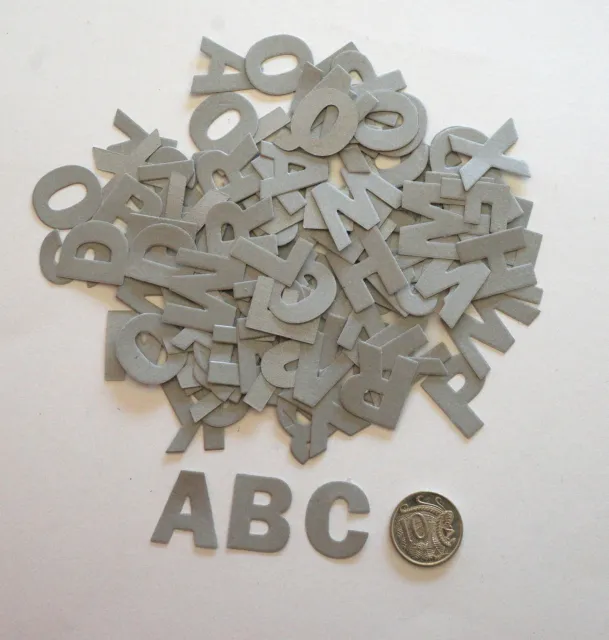 NO 402 Scrapbooking - 104 Grey Alphabet / Letters - Not Stickers - Scrapbook