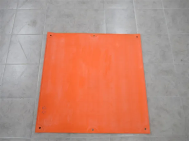 Salisbury 900E , 36" x 36" Orange Rubber Insulating Blanket W/Eyelets