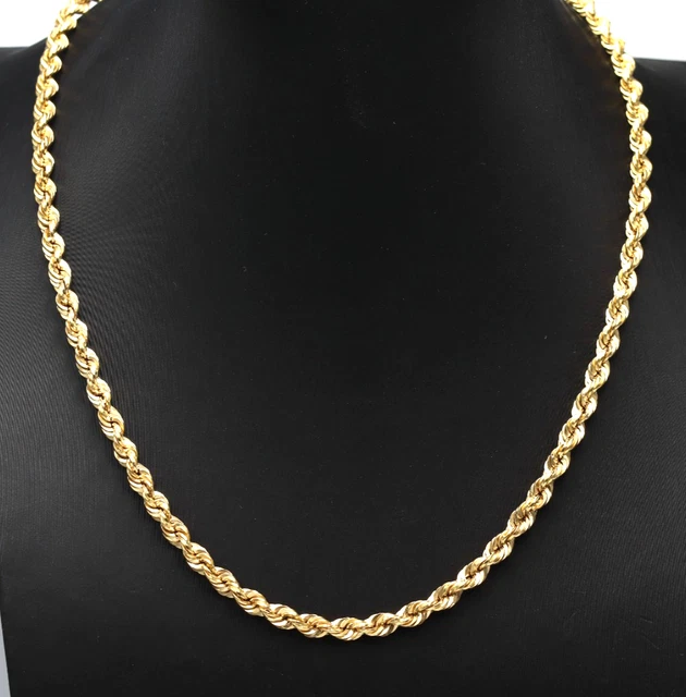 Collier Long Vintage En Or 18 Carats - Avec Perles Naturelles - Longueur 91 Cm - Italie Années 50