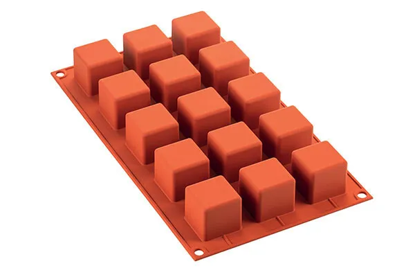 Sf105 – Silicone Nr. 15 Cubi 35 X35 H 35 Mm Terracotta In Nylon + Cav Classic
