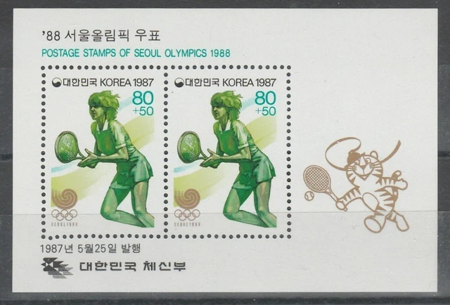 Sommerolympiade 1988 in Seoul,  Südkorea  Block  531  **