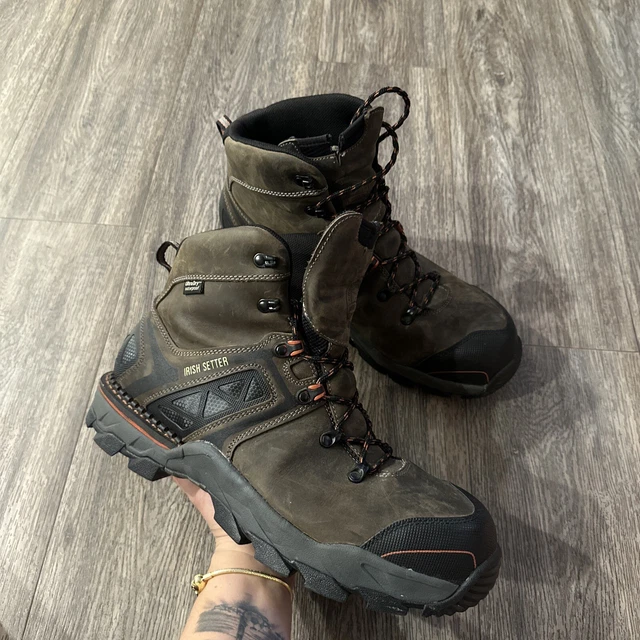 IRISH SETTER RED Wing Crosby Mens 13 D Waterproof Leather 6" Safety