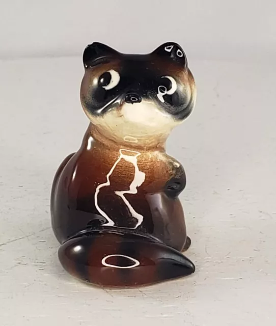 Hagen Renaker Raccoon Mama Red Black Large Version Miniature Figurine 1952