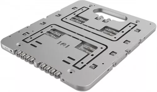 Streacom ST-BC1 Mini Argento Alluminio Benchtable Aperto