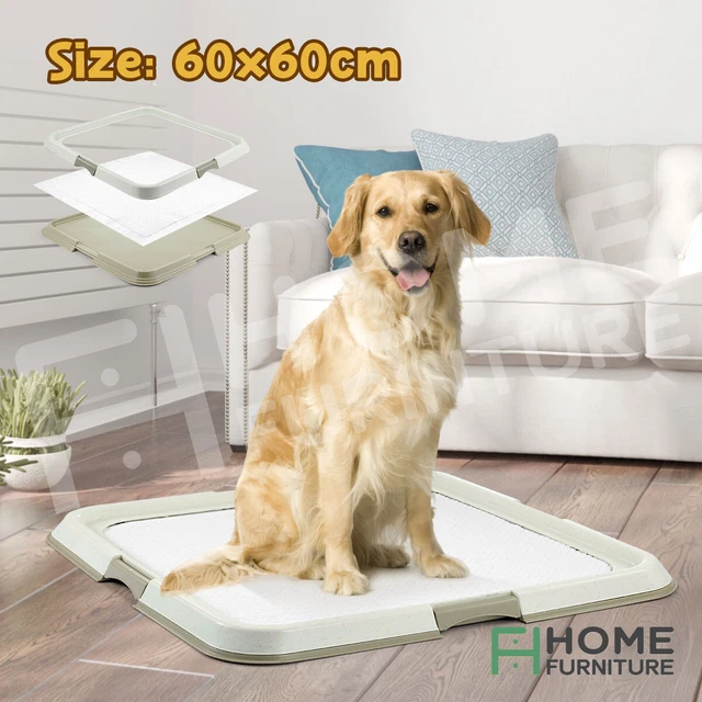 Portable 60x60cm Pet Dog Pee Pad Holder Indoor Puppy Potty Training Tray Trainer
