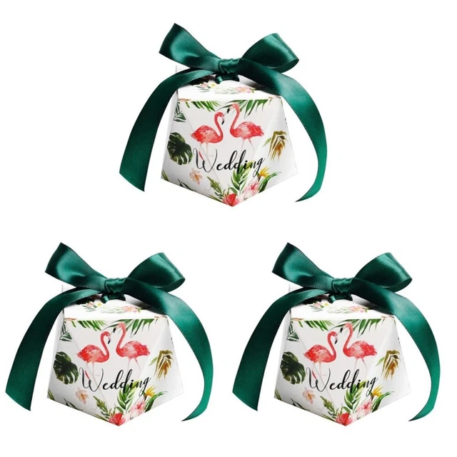 3x Cinta de Boda Portacaramelos Novia Ducha Caja de Caramelos