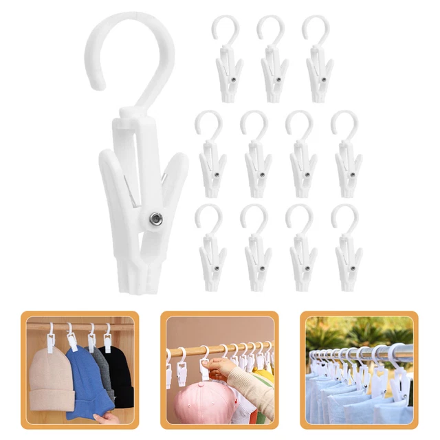 12 pz morsetti ganci rotanti 10,5 x 4,5 x 1,5 cm plastica
