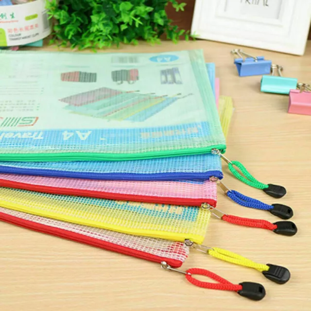 A3 Plastic Zippy Bags Zip Protective Storage Document Folder Wallet Sleeve File