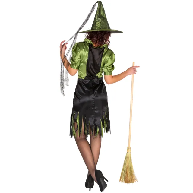 Sexy Witch Hexenkostüm Kostüm Hexe Karneval Fasching Halloween Damen Kleid 3
