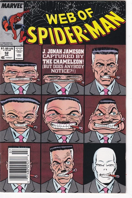 Web of Spider-Man #52 Vol. 1 (1985-1998, 2012)Marvel Comics,High Grade,Newsstand