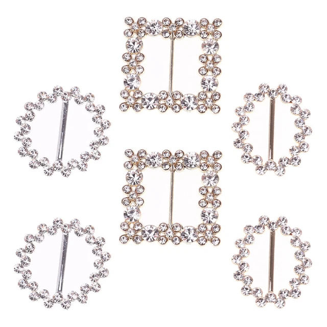 6 piezas hebilla decorativa soporte de aleación de zinc para ropa de bobinado