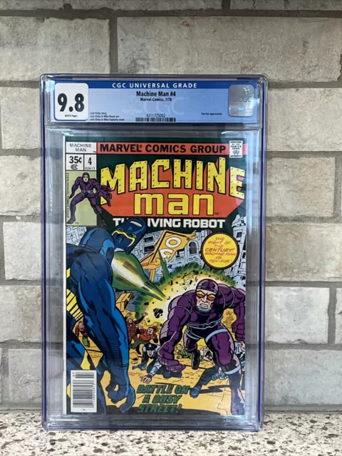 Machine Man #4 CGC 9.8 White Pages Marvel Comics Jack Kirby Story, Ten-For App