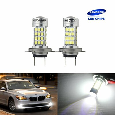 ANG RONG 2x H7 15 SMD  LED Blanc Xenon Lampe Anti-brouillard DRL voiture Auto 12V 