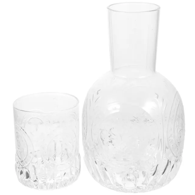 Vintage Bedside Water Carafes Set with Tumbler Glass for Bedroom