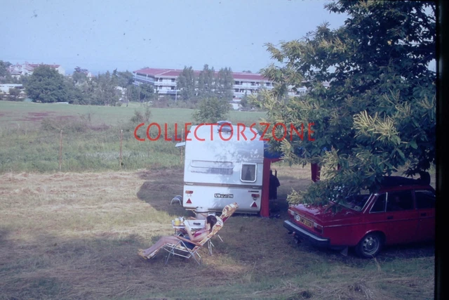 35mm Slide  1976 Volvo Car & Caravan Italy agfa