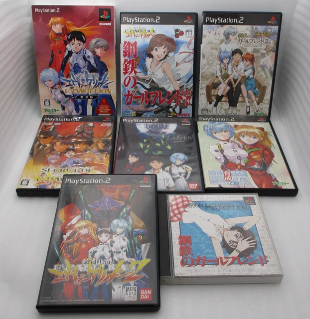 PS1 PS2 Secret of EVANGELION, 2, DETECTIVE, Jo , Iron Maiden 8Games Japan Eva
