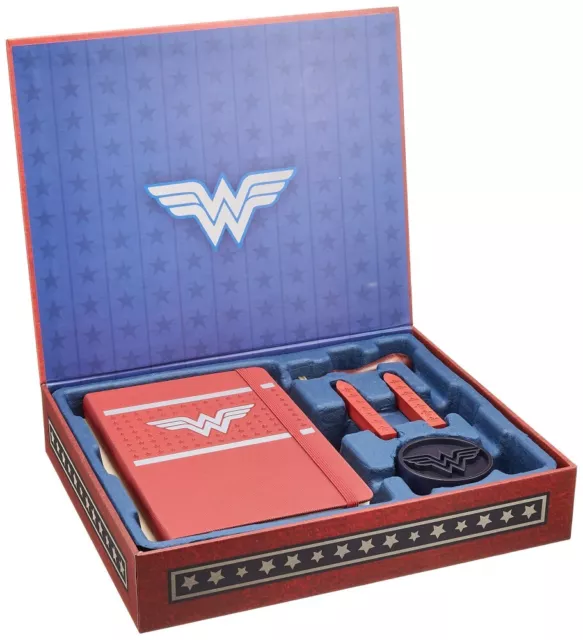 Wonder Woman - Deluxe Stationary Set - Journal, PaperWeight, Wax Seal *FREE P&P*