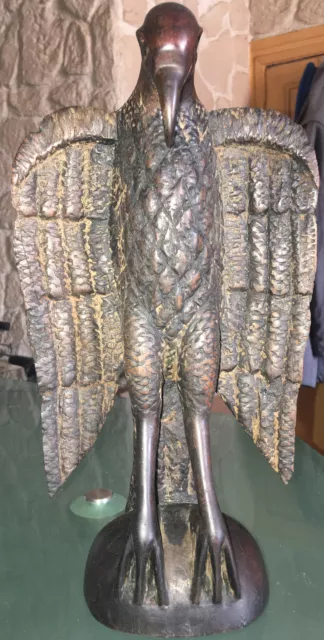 Adler aus Holz Mahagoni Geschnitzt 18. Jahrhundert