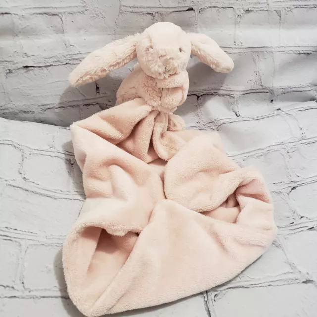 Jellycat Bashful Bunny Soother Pink Lovey Mini Security Blanket Fleece Soft