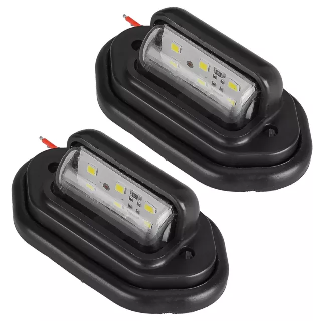 2Pcs 6LED Car Number License Plate Light Lamp for Truck Tail Lamp Universal 2