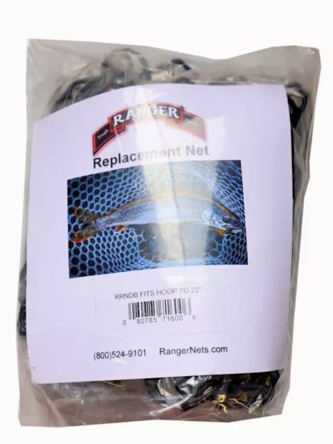 RANGER RUBBER REPLACEMENT Net Hook/Tangle-Free 24 Deep Black to 22 Hoop  #RRNDB $56.99 - PicClick