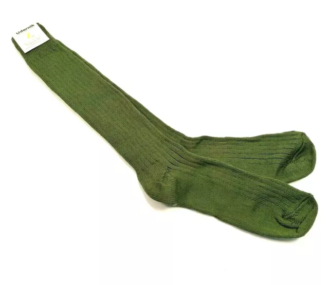 Genuine Serbian Army Boot Socks Long Knee High Military Dark Green size 10-11 US