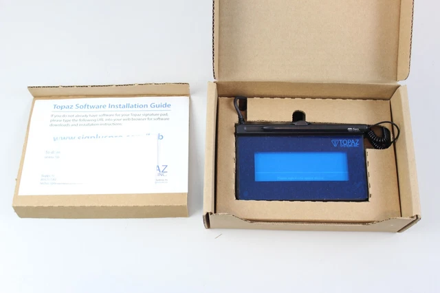 Brand New Topaz Systems T-S460-BSB-R Signature Capture Pad