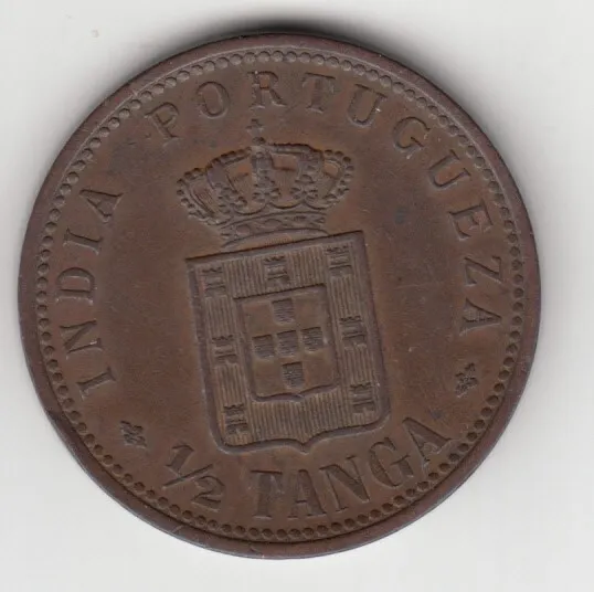 Portuguese India - 1901 - 1/2 Tanga